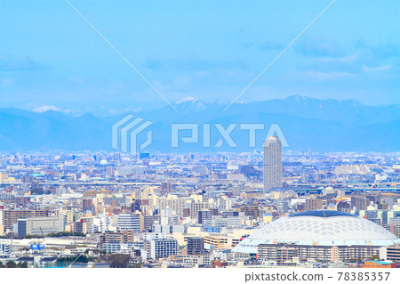 Scenery of Nagoya city, Nagoya Dome and its surroundings 78385357