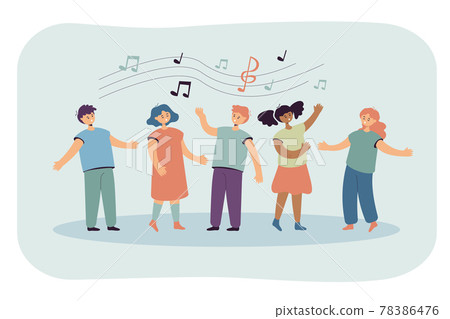 Children singing songs 78386476
