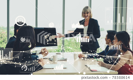 Creative visual of business data analyzing technology Creative visual of business data analyzing technology 78388614