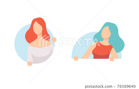 Set of Curious People, Female Characters Peeping and Looking out of Windows Flat Vector Illustration Set of Curious People, Female Characters Peeping and Looking out of Windows Flat Vector Illustration 78389640