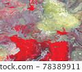 Beautiful abstract background. Pouring acrylic paint on canvas. 78389911