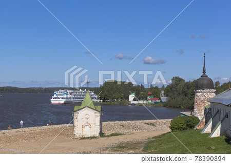 Chapel of St. John the Baptist on the banks of the Sheksna River, near Voskresensky Goritsky Monastery Vologda region Chapel of St. John the Baptist on the banks of the Sheksna River, near Voskresensky Goritsky Monastery Vologda region 78390894
