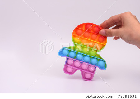 pop it toy. color anti-stress toy. empty space  78391631
