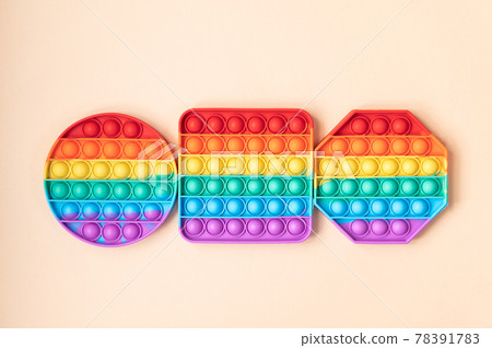 Rainbow Pop It Bubble Sensory Fidget Toy 78391783