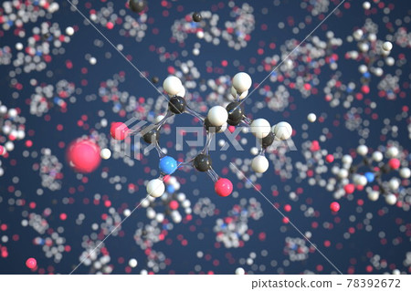 Ethosuximide molecule. Conceptual molecular...-插圖素材 [78392672] - PIXTA圖庫