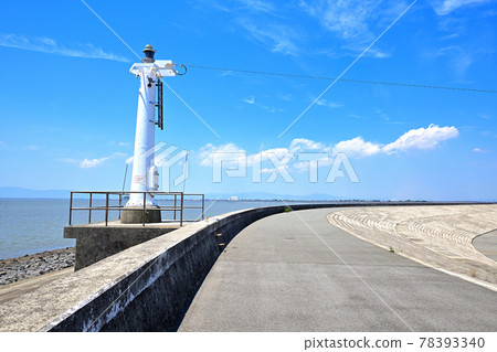 夏日有明海藍天白雲 78393340