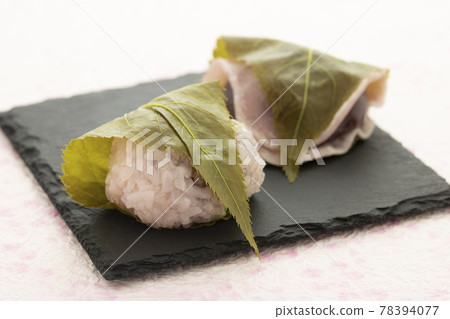 Japanese sweets Sakuramochi Kanto style and Kansai style Japanese sweets Sakuramochi Kanto style and Kansai style 78394077