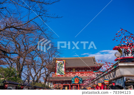《Tokyo》 December Sensoji Nakamise Shopping Street Afternoon 《Tokyo》 December Sensoji Nakamise Shopping Street Afternoon 78394123