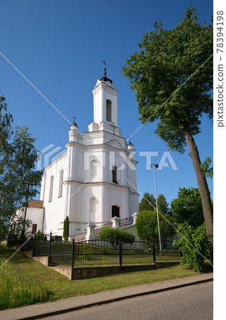 Old ancient Church Of The Blessed Virgin Mary Nativity in Zaslavl, Minsk region, Belarus. 78394198