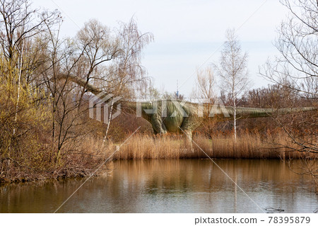 A park with dinosaurs in Basel, Switzerland A park with dinosaurs in Basel, Switzerland 78395879