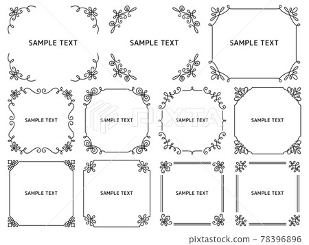 西式線條裝飾架 78396896