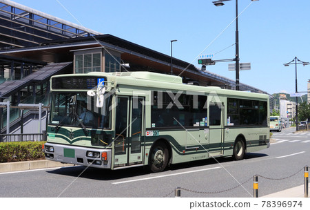 Kyoto City Bus in front of Kyoto Station 78396974