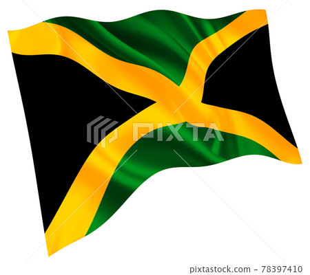 Jamaica national flag world icon Jamaica national flag world icon 78397410