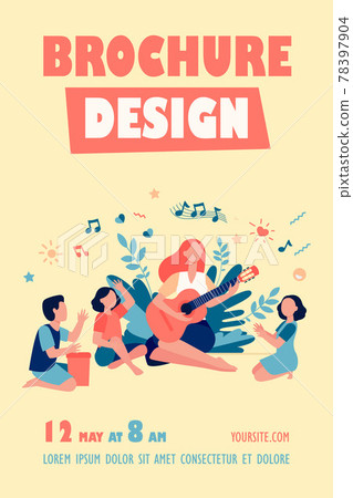 Group of kids clapping hands at their teacher Group of kids clapping hands at their teacher 78397904