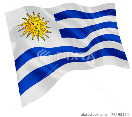 Uruguay flag world icon 78398124