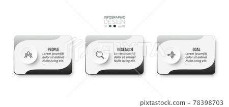 Business concept infographic template with option. 78398703