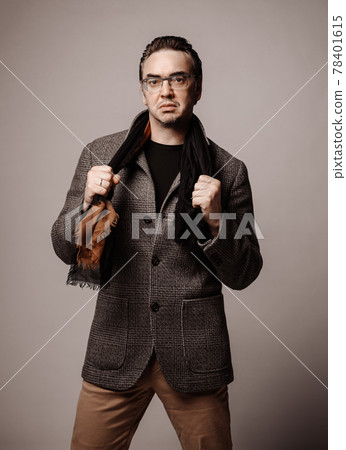 Portrait of dissatisfied, arrogant businessman in Portrait of dissatisfied, arrogant businessman in 78401615