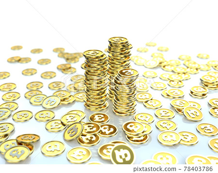 Next to the CG illustration of golden coins piled up in pounds 78403786
