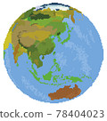 像素風格的世界地圖 78404023