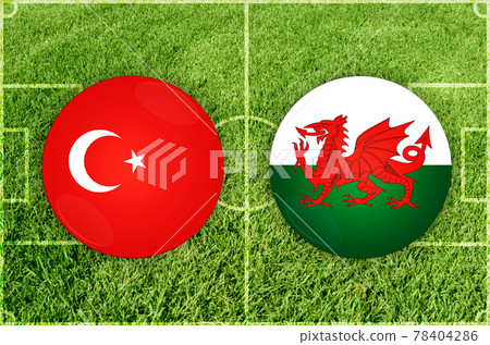 Turkey Vs Wales Football Match - Stock Illustration [78404286] - PIXTA