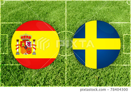 Spain vs Sweden football match 78404300