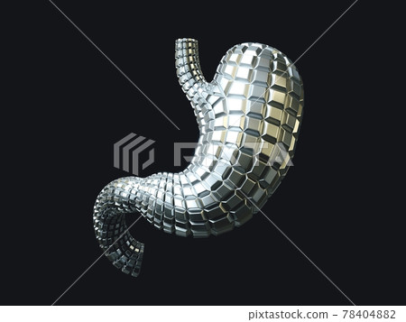 Human stomach made of metal 78404882