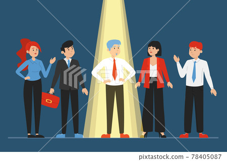 Light shining on the right candidate for a job Light shining on the right candidate for a job 78405087