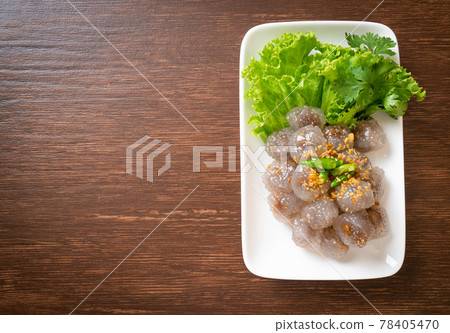 Steamed Tapioca Dumplings with Pork Steamed Tapioca Dumplings with Pork 78405470