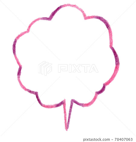 Hand-painted speech bubble material Hand-painted speech bubble material 78407063