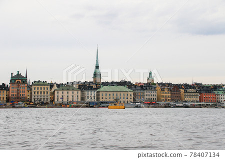 Cityscape of Stockholm Old Town (Gamla Stan), Sweden 78407134