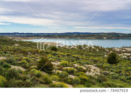 The Pedrera water reservoir near Santa Pola, Alicante. Spain The Pedrera water reservoir near Santa Pola, Alicante. Spain 78407919