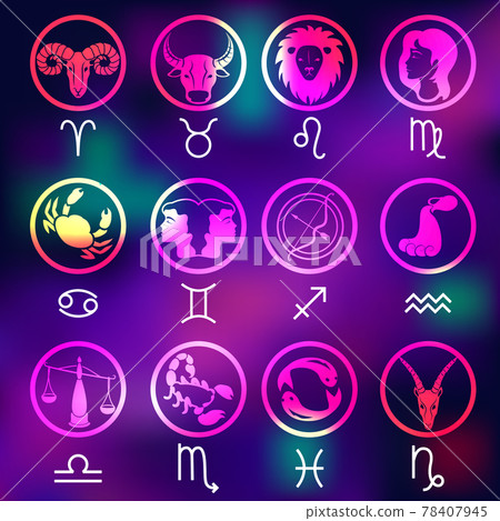 signs of the zodiac, figures and symbols of the horoscope signs of the zodiac, figures and symbols of the horoscope 78407945
