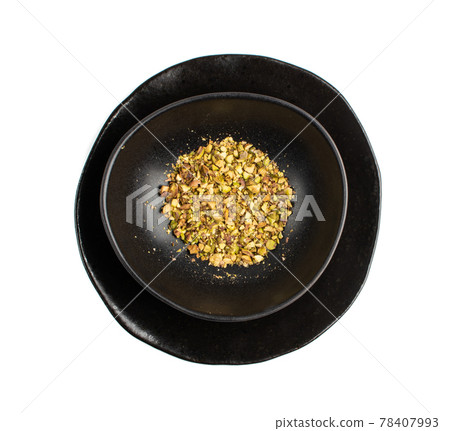 Pistachio Nut Pieces, Break Chopped Pistachios Isolated Pistachio Nut Pieces, Break Chopped Pistachios Isolated 78407993