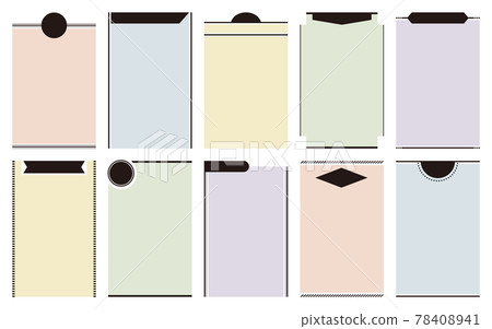 A simple frame with black as a point that can be used for menus, price lists, and price lists Pastel colors A simple frame with black as a point that can be used for menus, price lists, and price lists Pastel colors 78408941