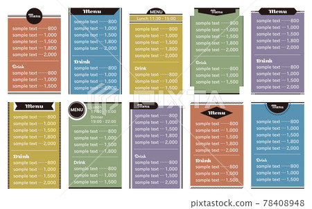 A simple frame with black as a point that can be used for menus, price lists, and price lists. Chic color A simple frame with black as a point that can be used for menus, price lists, and price lists. Chic color 78408948