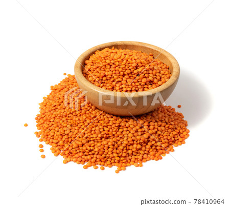 Raw Dry Lentils, Lentil Grains, Dal, Daal, Dhal, Masoor 78410964