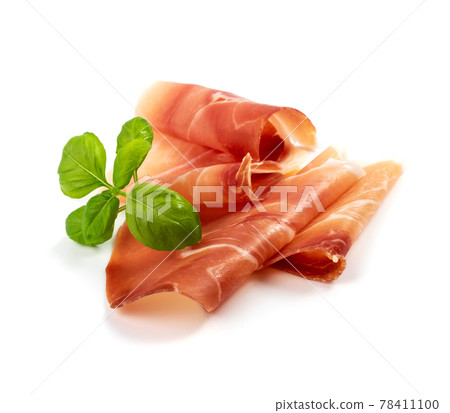 Slices of Prosciutto, Spanish Jamon Cut, Parma Ham Slices of Prosciutto, Spanish Jamon Cut, Parma Ham 78411100