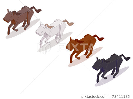 Isometric horse Isometric horse 78411185
