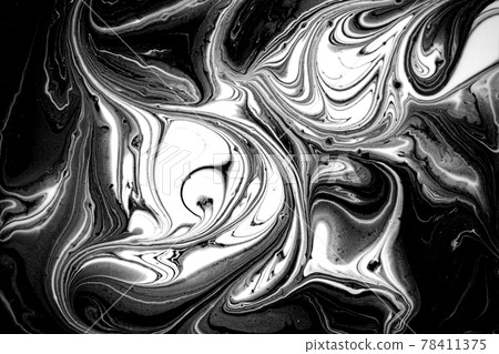 Black and white abstract marble liquid background Black and white abstract marble liquid background 78411375