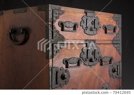 A chest of drawers made with hidden doors during the Meiji era 78412695