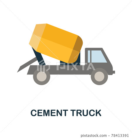 Cement Truck icon. Simple element from construction collection. Creative Cement Truck icon for web design, templates, infographics and more Cement Truck icon. Simple element from construction collection. Creative Cement Truck icon for web design, templates, infographics and more 78413391