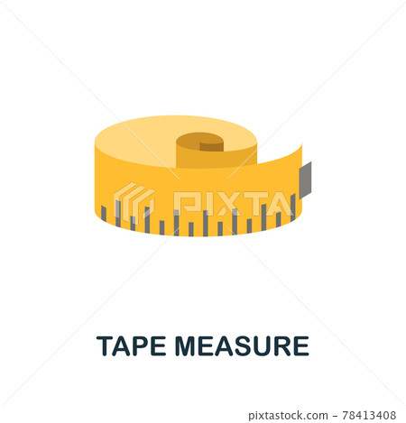 Tape Measure icon. Simple element from construction collection. Creative Tape Measure icon for web design, templates, infographics and more Tape Measure icon. Simple element from construction collection. Creative Tape Measure icon for web design, templates, infographics and more 78413408