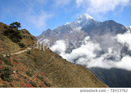 Scenery around Namche Bazaar (Nepal) Scenery around Namche Bazaar (Nepal) 78413762
