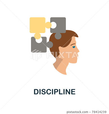 Discipline icon. Simple element from business growth collection. Creative Discipline icon for web design, templates, infographics and more 78414239