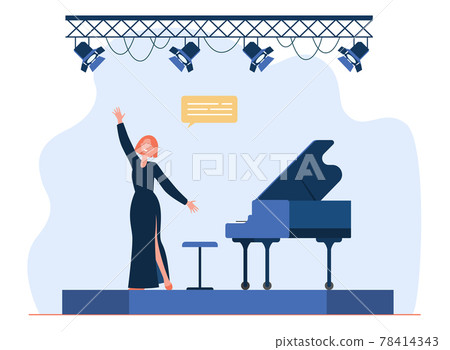 Singer performing on stage 78414343