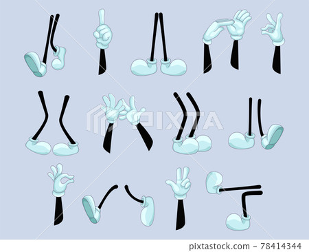 Set of funny arms and legs 78414344