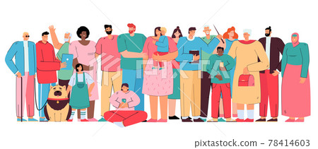 Big diverse family members 78414603