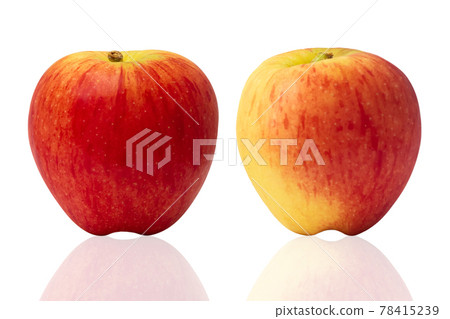 Two fresh red apple isolated on white background Two fresh red apple isolated on white background 78415239