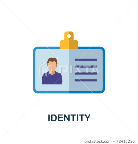 Identity icon. Simple element from branding collection. Creative Identity icon for web design, templates, infographics and more Identity icon. Simple element from branding collection. Creative Identity icon for web design, templates, infographics and more 78415256