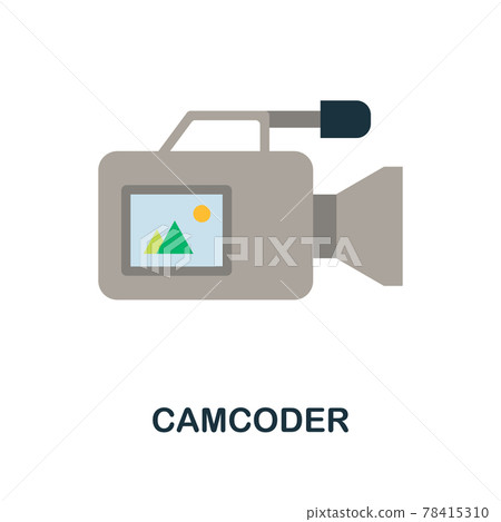 Camcoder icon. Simple element from blogging collection. Creative Camcoder icon for web design, templates, infographics and more 78415310